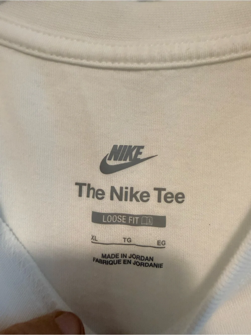 Nike White Short Sleeve Pocket Tee